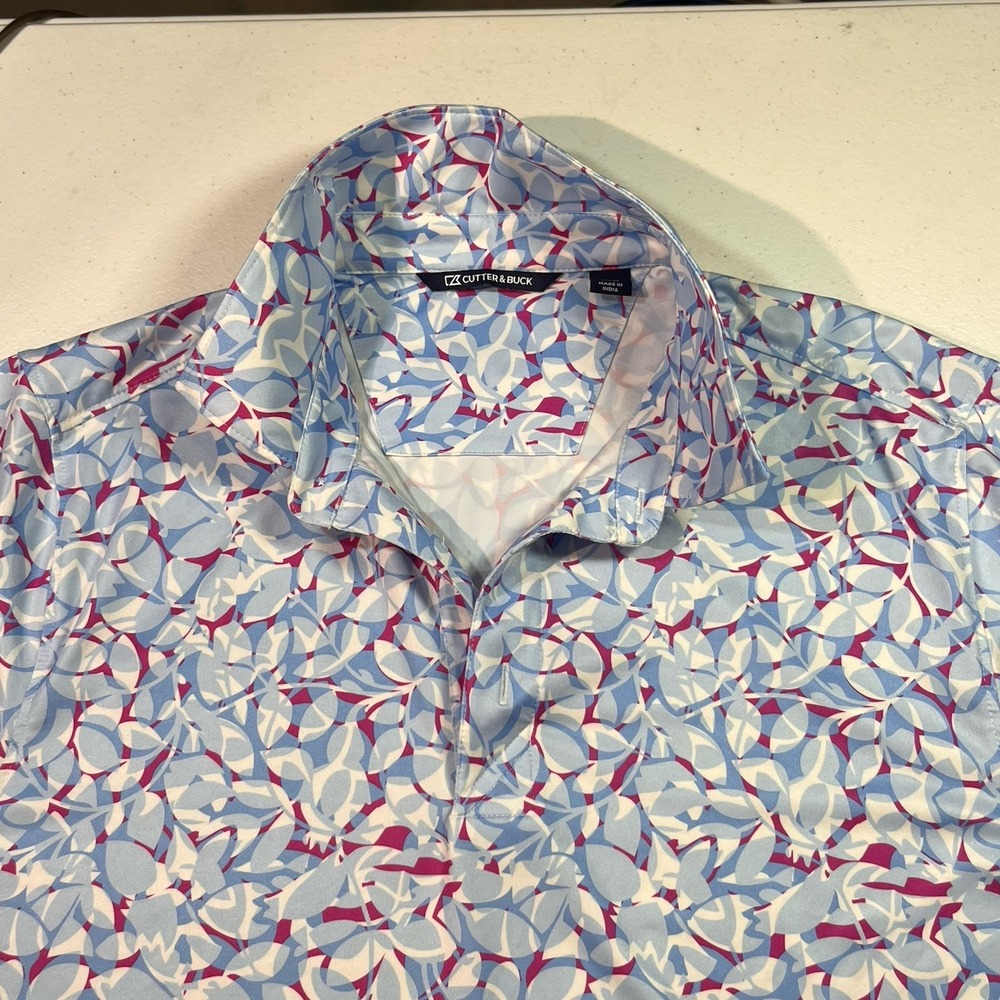 Cutter And buck Men's Golf‎ Polo Six M Performance EUC CCC Logo